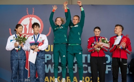 Magyar öttusa aranyérem páros vegyes váltóban